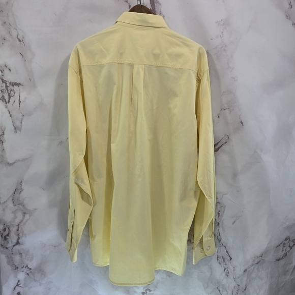 Cinch Shirt Mens Medium Bright Banana Yellow Button Down Long Sleeve Western - Picture 5 of 10